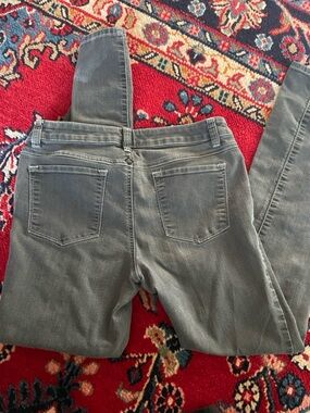 Prana Gray Straight-Leg Skinny Jeans - Classic Back Pocket Design